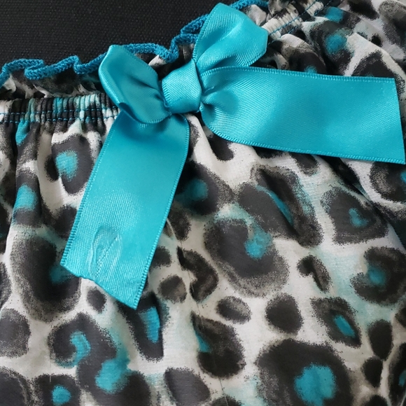 George Girls Turquoise and Black Blouse - Picture 4 of 12